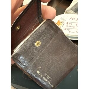 Vintage‎ Buxton Mellow Touch Cowhide Brown Leather Card Case Wallet